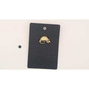 Vintage Gold Tone Armadillo Brooch Pin – Animal Jewelry, Southwestern Style